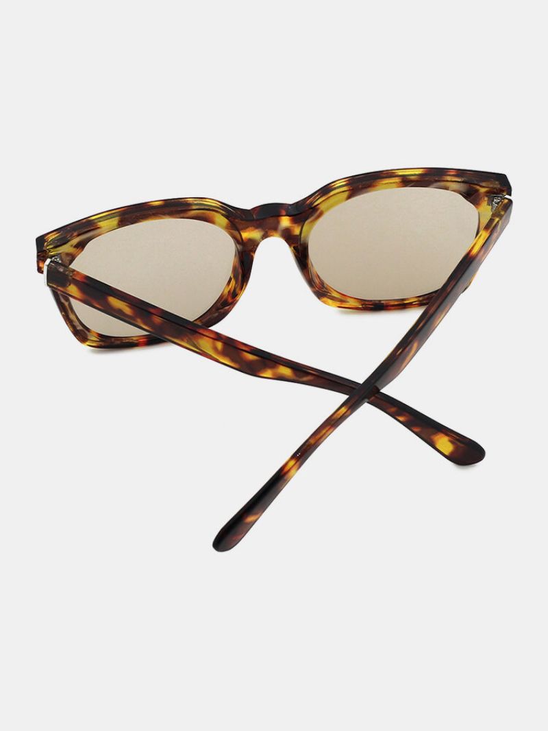 Unisex Square Full Frame Tortoiseshell Fashion Outdoor Uv-solbriller