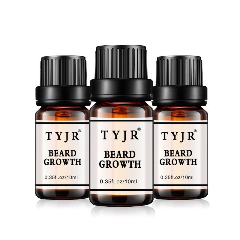 10ml Menn Skjeggvekst Olje Sykepleie Fuktighetsgivende Forbedre Frizz Beard Øyenvipper Nærende Væske