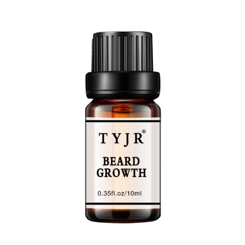 10ml Menn Skjeggvekst Olje Sykepleie Fuktighetsgivende Forbedre Frizz Beard Øyenvipper Nærende Væske