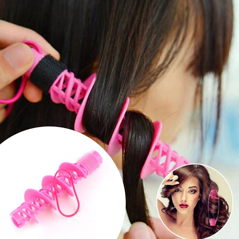 2 Stk Hårstylingverktøy Hårpleie Naturlig Big Wave Curls Rollers Curling Styling Tool For Jenter Dame Spiral Curler