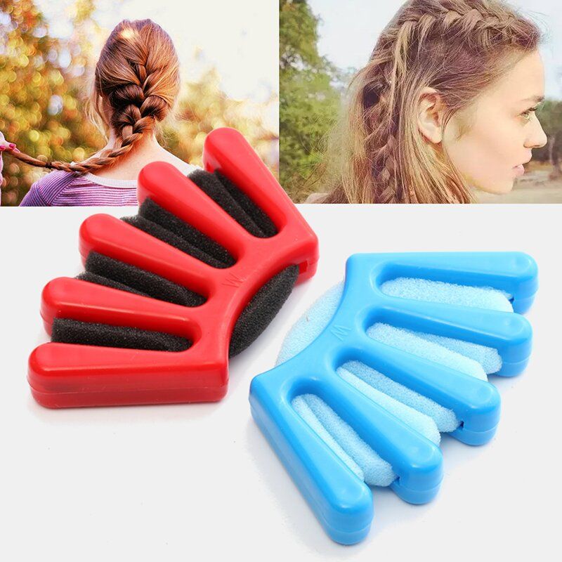 3 Farger Five Fingers Design Lady Hair Braiding Tool Twist Braider Styling Diy Accessory