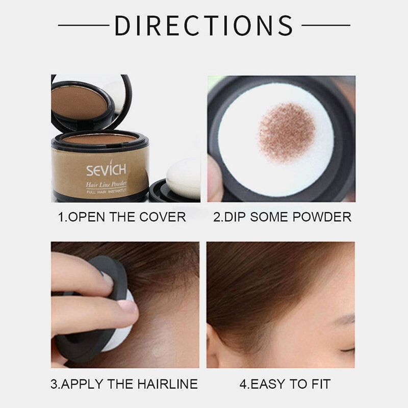 8 Farger Hair Shadow Powder Hårlinje Modified Repair Makeup Beauty Natural Concealer