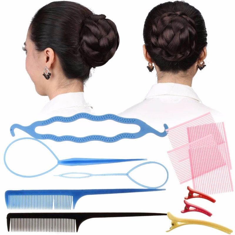 Lady Hair Twist Styling Clip Stick Bun Maker Braid Accessories Tool