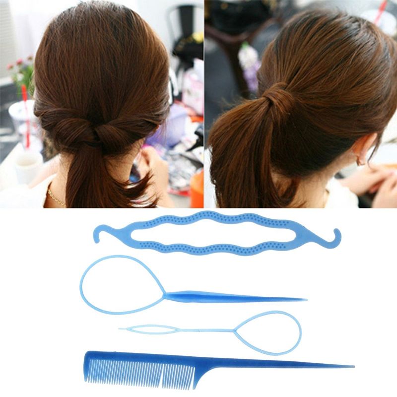 Lady Hair Twist Styling Clip Stick Bun Maker Braid Accessories Tool