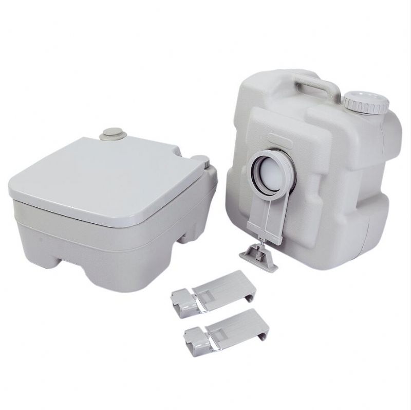 5.3 Gallon 20l Flush Utendørs Innendørs Reise Camping Bærbart Toalett For Bil Båt Caravan Campingplass Hospitalgray