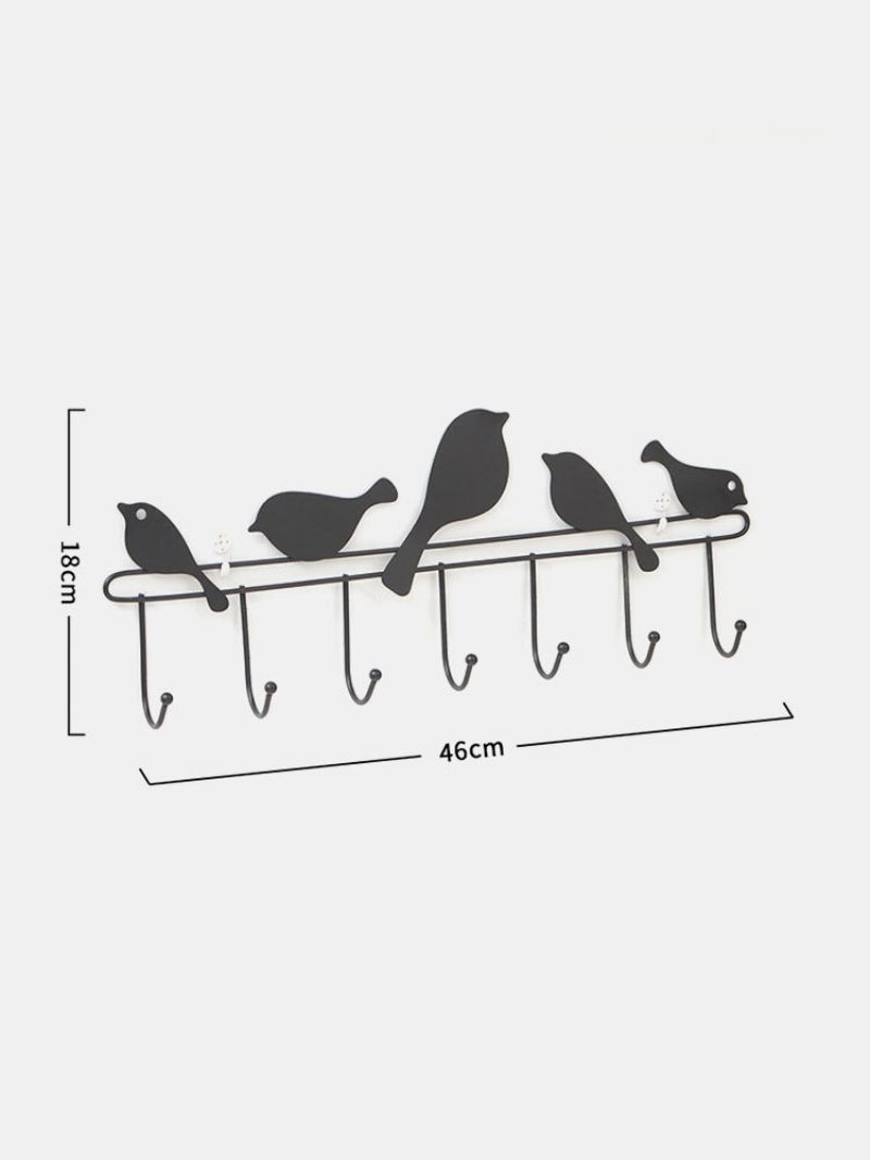 1 Pc Håndsveiset Enkel Flerkrokhenger Fugleform For Stue Soverom Studie Bad Muniversal