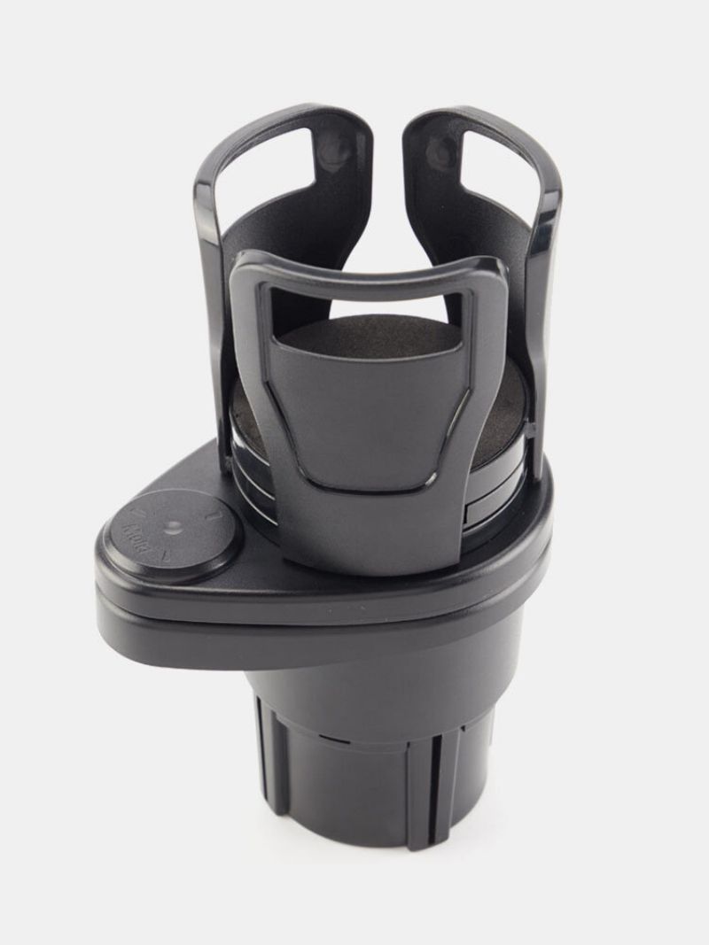 1 Stk 2-i-1 Kjøretøymontert Sklisikker Justerbar Expand Cup Holder 360 Grader Roterende Vann Drikke Bil Koppholder Organizer Multifunksjonell Dual Houder Autotilbehør