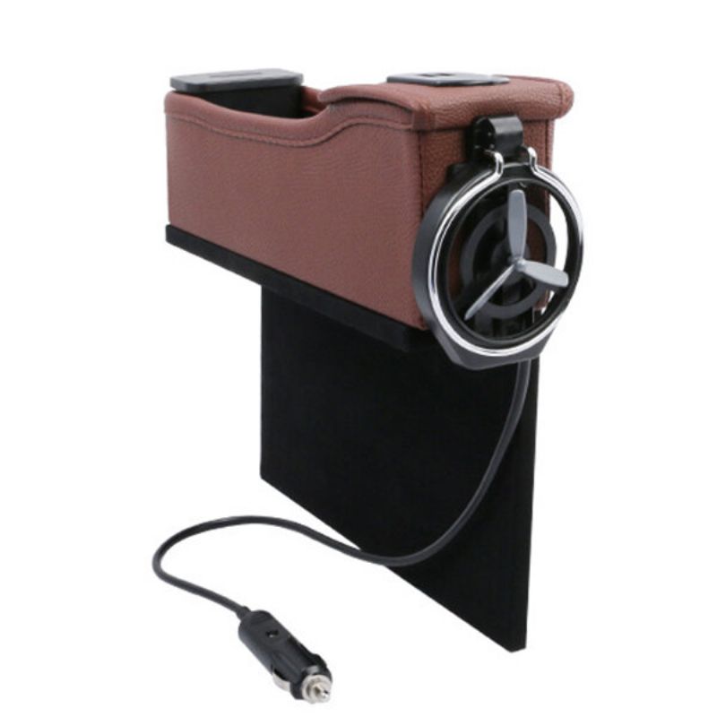 Bilsete Gap Oppbevaringsboks Usb Sete Sprekk Organizer Bag Telefon Ladepute Reise Drikkekoppholder