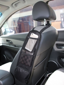 Bilsete Organizer Auto Sete Side Oppbevaring Hengende Bag Multi-pocket Drikke Holder Netting Lomme Bil Styling Telefonholder