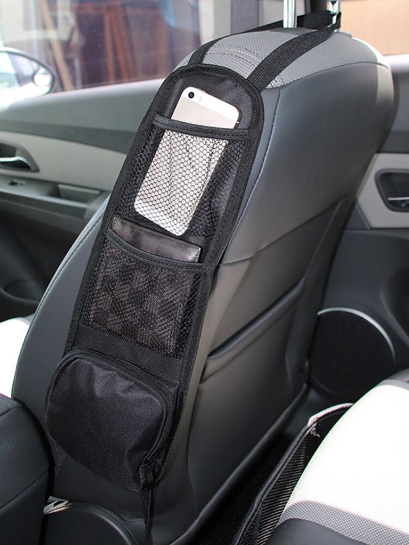 Bilsete Organizer Auto Sete Side Oppbevaring Hengende Bag Multi-pocket Drikke Holder Netting Lomme Bil Styling Telefonholder