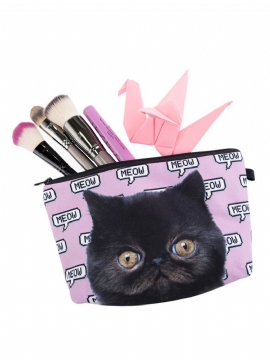 Black Cat Garfield 3d-utskrift Multifunksjonell Kosmetikkveske Clutchbag Oppbevaringsvaskepose