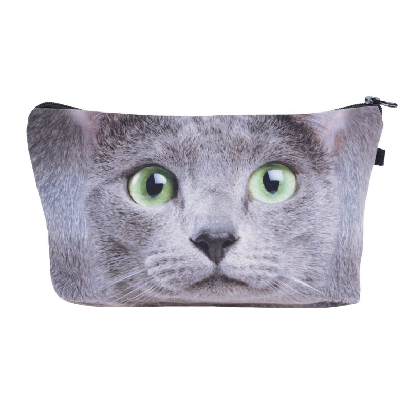 Cats 3d-utskrift Multifunksjonell Kosmetikkveske Clutchbag Oppbevaringsvaskepose