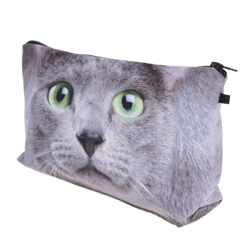 Cats 3d-utskrift Multifunksjonell Kosmetikkveske Clutchbag Oppbevaringsvaskepose