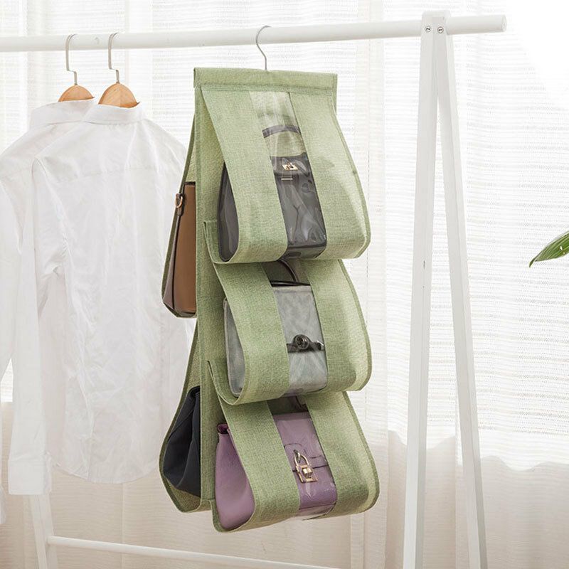 Creative Transparent Multi-layer Garderobe Bag Oppbevaring Henge Bag Støv Klut Bomull Og Lin