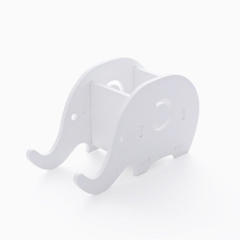 Diy Bærbar Avtakbar Tegneserietelefonholder Elephant Desktop Flat Stand Skrivesaker Oppbevaringsbokser