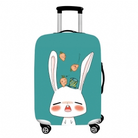 Honana Cute Cartoon Rabbit Elastisk Bagasjedeksel Slitesterk Koffertbeskytter