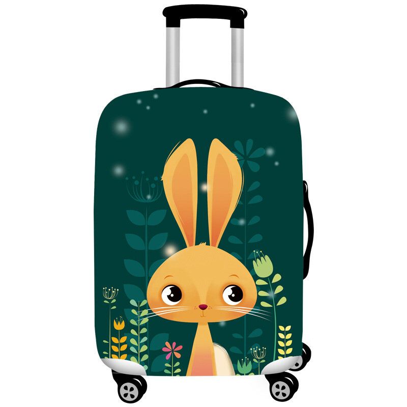 Honana Cute Cartoon Rabbit Elastisk Bagasjedeksel Slitesterk Koffertbeskytter