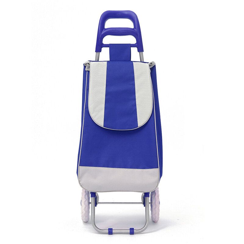 Ipree® Oxford Large Shopping Trolley Bag On Wheels Push Tote Sammenleggbar Dagligvarebagasje