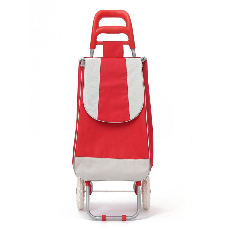 Ipree® Oxford Large Shopping Trolley Bag On Wheels Push Tote Sammenleggbar Dagligvarebagasje