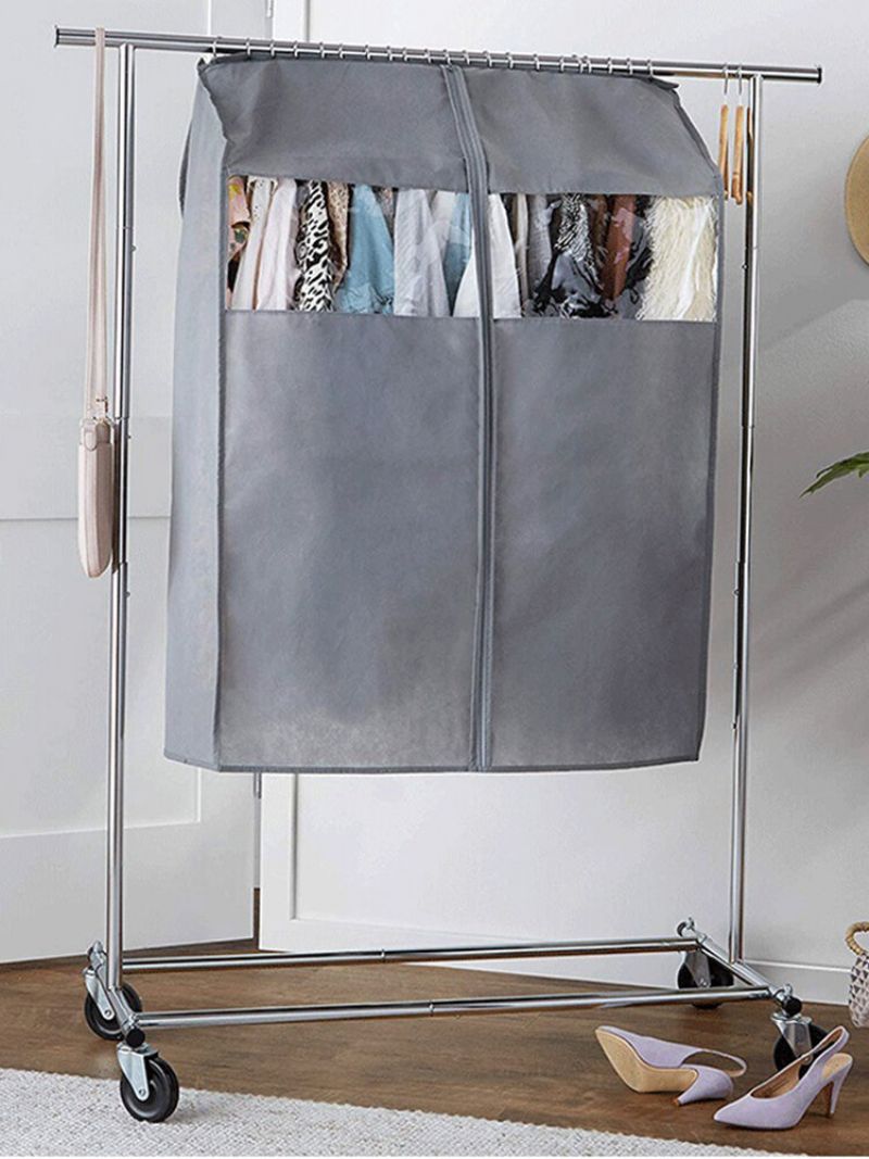 Klær Multifunksjonsdeksel Glidelås Oppbevaring Anti Dust Thickened Home Soverom Garment Organizer