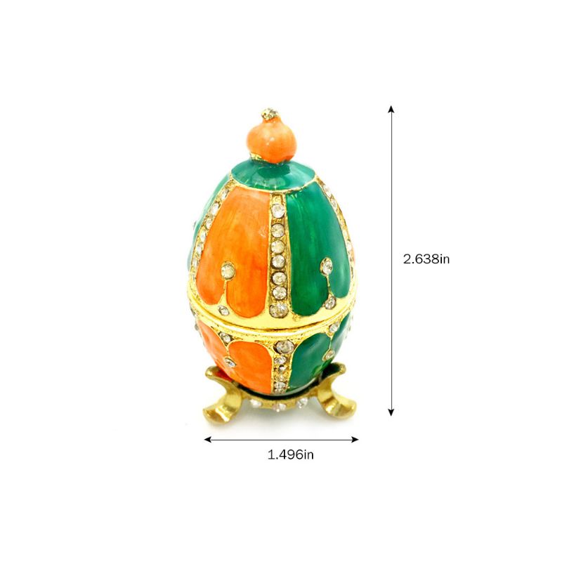 Kreativ Og Fargemalt Dekorativ Oppbevaringsboks For Eggsmykker Med Bestselgende Beholder For Smykker Av Legering