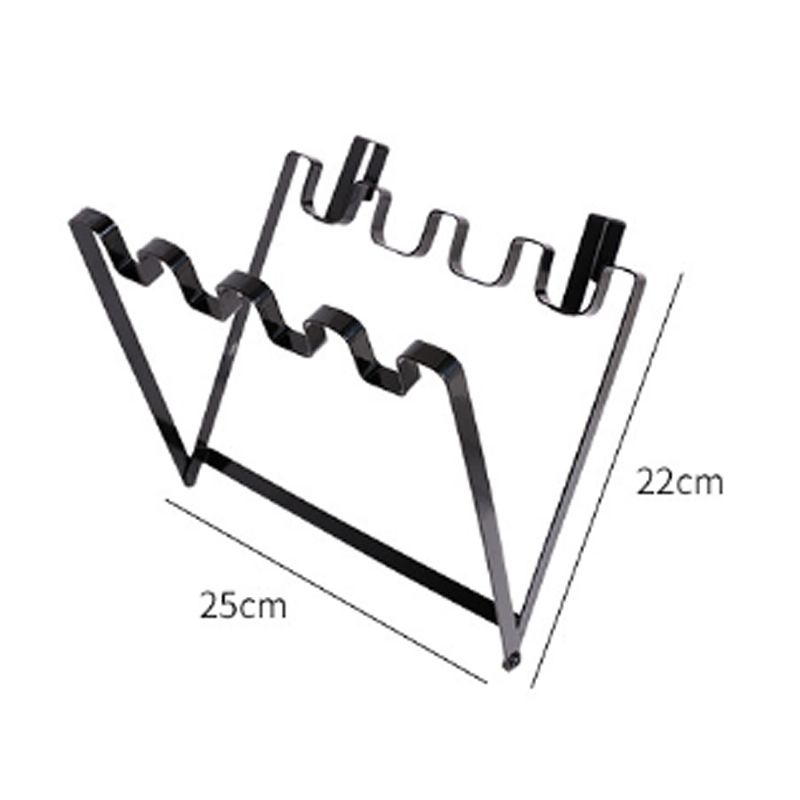 Minimalistisk Dør Tilbake Hengestil Plast Søppelpose Holder Supporter Husholdning Kjøkken Tilbehør Verktøy