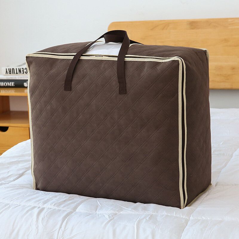 Non-woven Quilt Oppbevaringspose Flyttepakke Duffel Bag Fuktsikker Klesveske