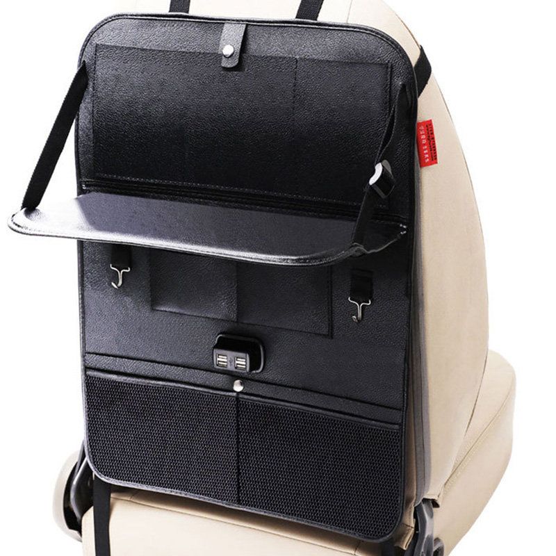 Oxford Cloth/leather Car Back Storage Bag Car Multi-function Bag Hanging Bag