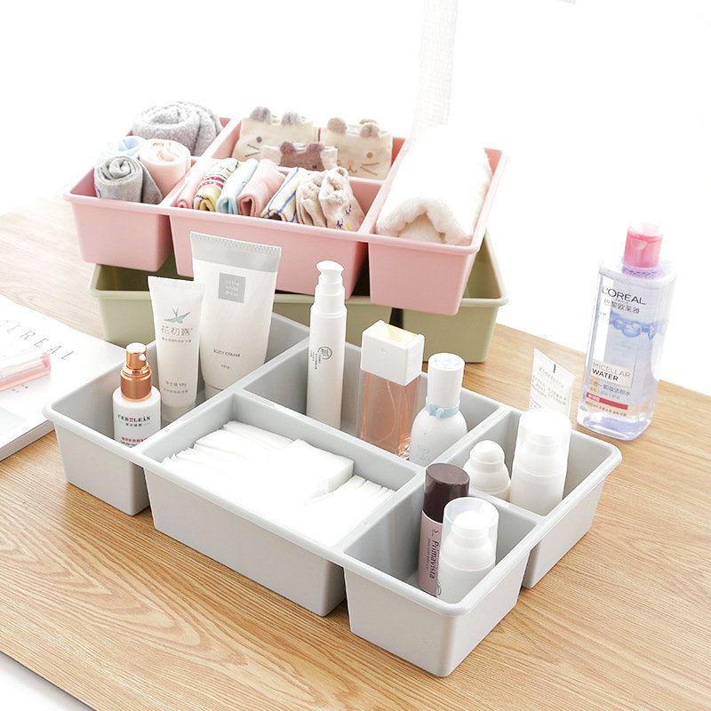 Plast Multi-grid Skuffer Debris Finishing Box Skin Care Cosmetics Box