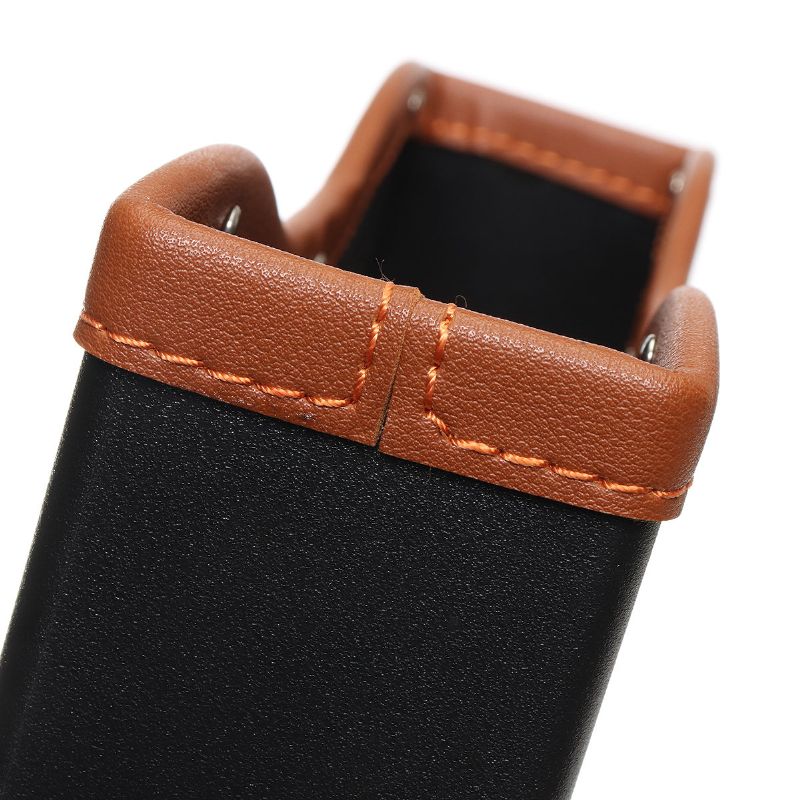 Pu Skinn Bilsete Gap Spalte Oppbevaringsveske Boks Pocket Organizer