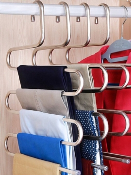 S-type Buksestativ Multi-function 5 Layer Hanger Multi-purpose Rack