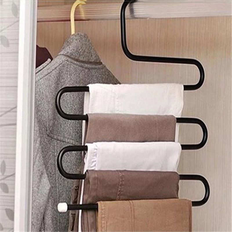 S-type Buksestativ Multi-function 5 Layer Hanger Multi-purpose Rack