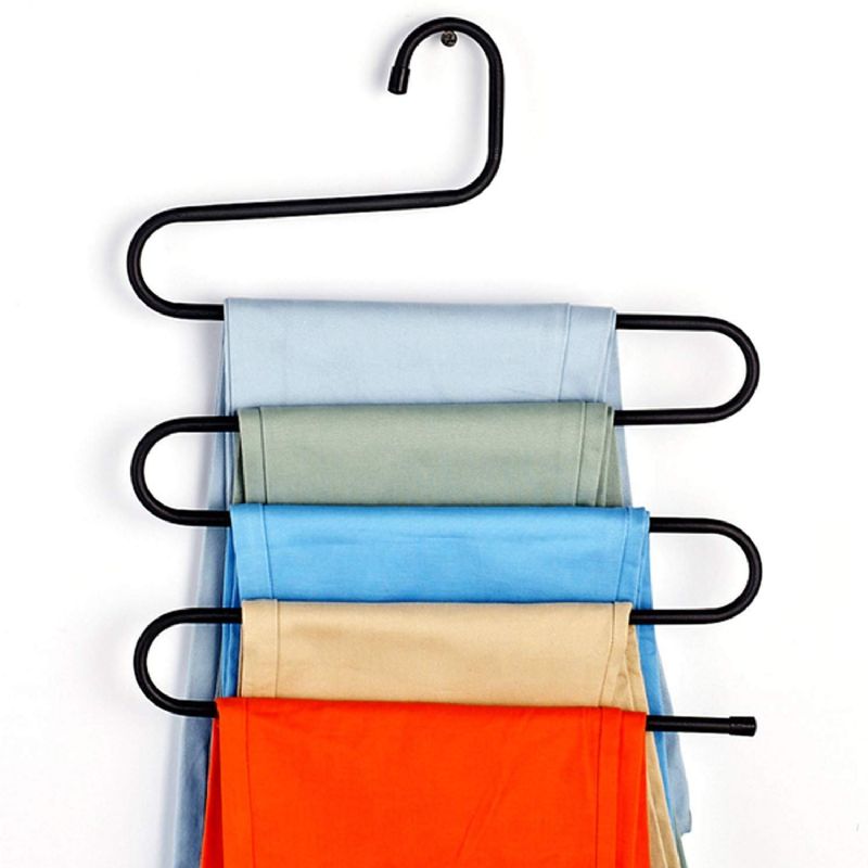 S-type Buksestativ Multi-function 5 Layer Hanger Multi-purpose Rack