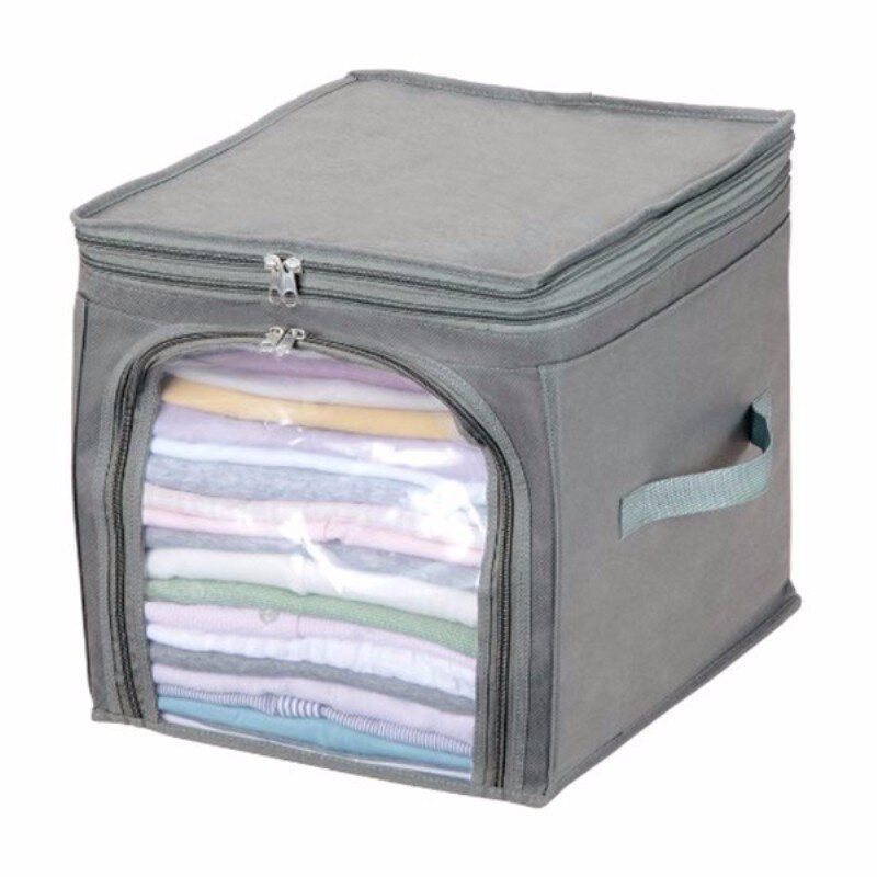 Sammenleggbare Oppbevaringsvesker Klær Teppe Quilt Closet Genser Organizer Box Bag