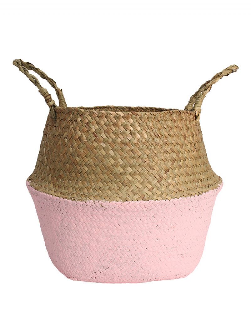 Seagrass Belly Storage Basket Shopping Bag Box Organizer Plant Pot Oppbevaringskurver