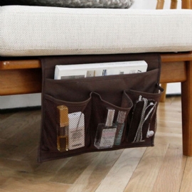 Sengekanten Oppbevaring Organizer Fjernkontroll Holder Lenestol Sofa Caddy Armlenet Bag