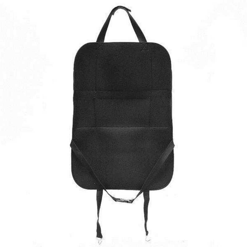 Skinn Biloppbevaringsveske Flerroms Bilsete Oppbevaringsbeholder Utendørs Bag Organizer