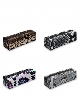 Snakeskin Penal Case 3d Digital Printing Makeup Pencil Bag Oppbevaringsveske