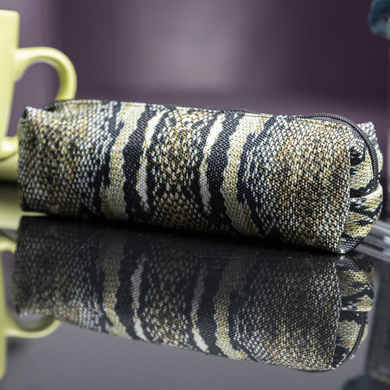 Snakeskin Penal Case 3d Digital Printing Makeup Pencil Bag Oppbevaringsveske