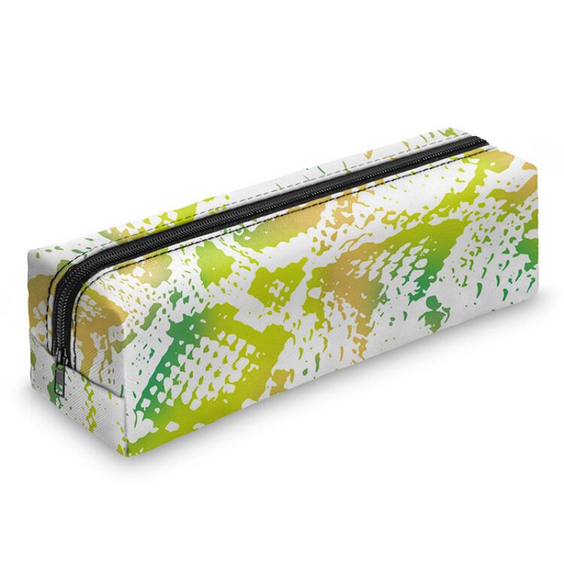 Snakeskin Penal Case 3d Digital Printing Makeup Pencil Bag Oppbevaringsveske