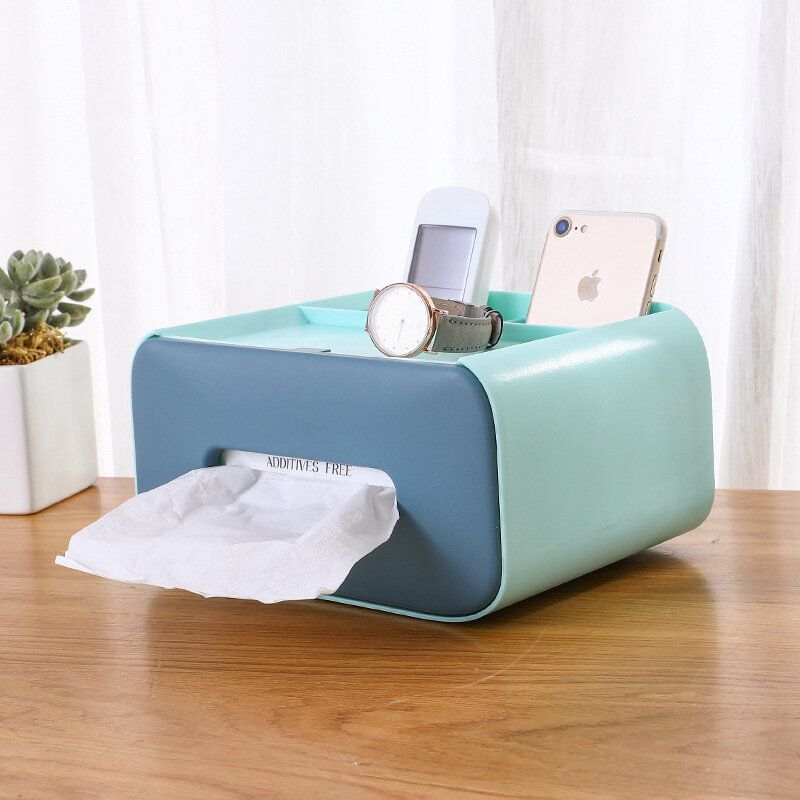 Stue Tissue Box Cover Papir Toalett Box Roll Paper Box Hjem Bad Bil Organizer Dekorverktøy