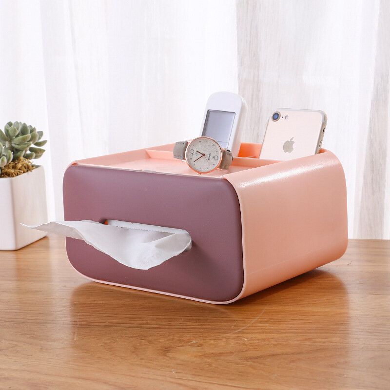 Stue Tissue Box Cover Papir Toalett Box Roll Paper Box Hjem Bad Bil Organizer Dekorverktøy