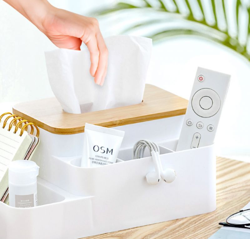 Tissue Box Pumping Hjem Søt Fjernkontroll Oppbevaringsboks Multifunksjonell Kreativ Pumpeboks For Stue Spisestue Salongbord