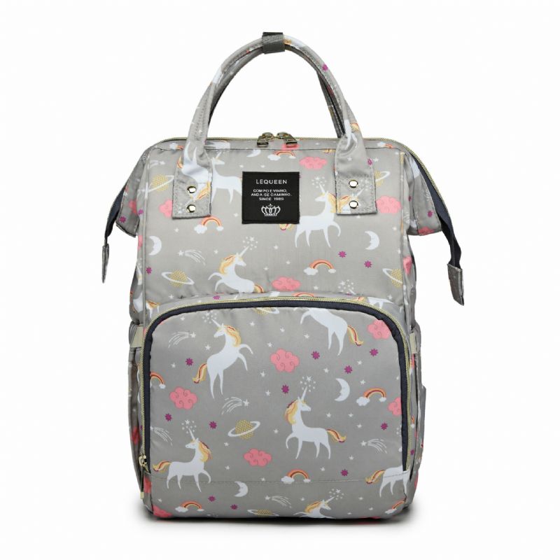 Unicorn Mummy Bag Ryggsekk Stor Kapasitet Fashion Baby Bag Out Bag