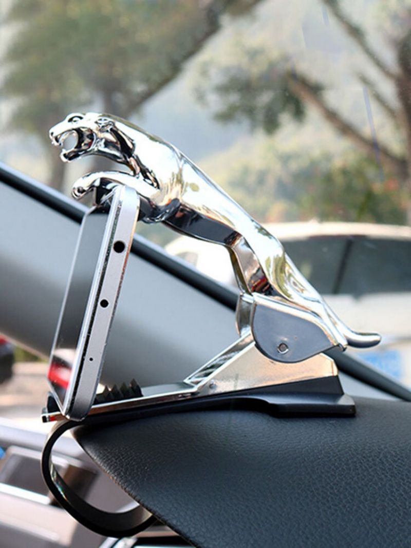 Universal Car Leopard Gps-navigasjon Dashboard Telefonholder 360-graders Telefonfeste Clip Stand Bracket