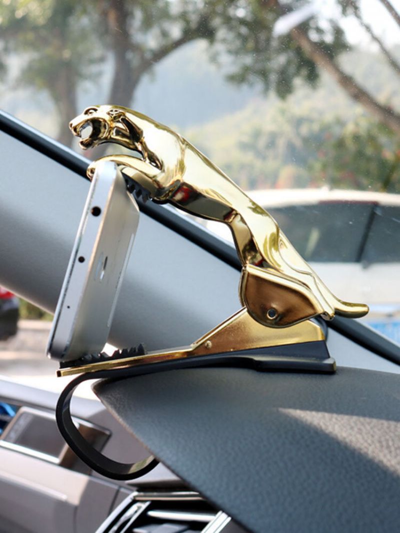 Universal Car Leopard Gps-navigasjon Dashboard Telefonholder 360-graders Telefonfeste Clip Stand Bracket