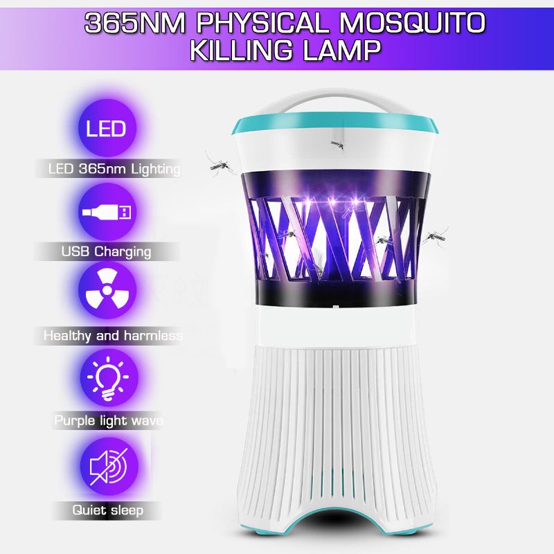 Usb Uv Anti Fly Mosquito Killer Lampe Elektrisk Mygg Insekt Bug Trap Zapper