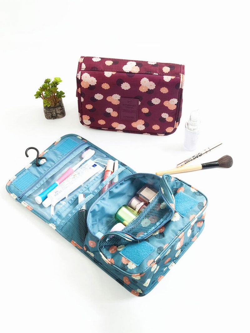 Vanntett Tidy Wash Kosmetikkveske Kompakt Sminkeoppbevaringsveske Bathroom Organizer