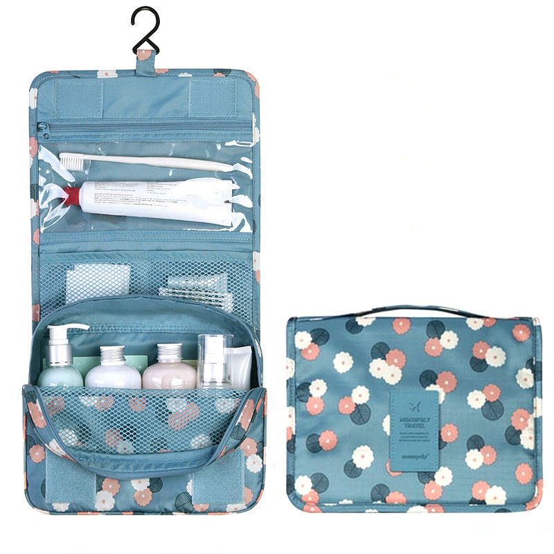 Vanntett Tidy Wash Kosmetikkveske Kompakt Sminkeoppbevaringsveske Bathroom Organizer