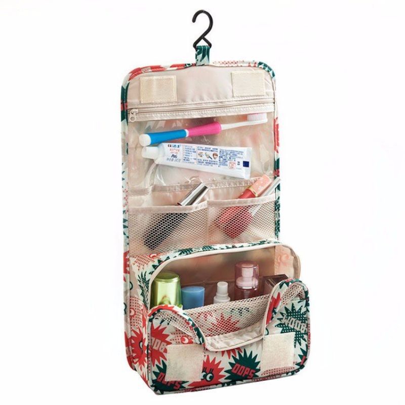 Vanntett Tidy Wash Kosmetikkveske Kompakt Sminkeoppbevaringsveske Bathroom Organizer